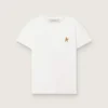 Dam-T-shirt med tryck på ryggen
