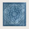 Denimblu Golden Collection-halsduk med paisleymönster