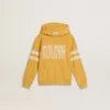 Gul barnsweatshirt med vintage-tryck
