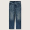 Journey-jeans för flickor i blå denim med bootcut-passform och strass i ton-i-ton-effekt