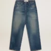 Löst sittande jeans för män i mediumtvätt för det kinesiska nyåret
