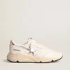 Running Sole i nappa med silverfärgad stjärna och guldfärgad läderflik på hälen