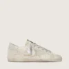 Super-Star i nubuck med Swarovski-kristaller och isgrå stjärna i mocka