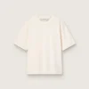 T-shirt i åldrat vitt med omvänt logo på ryggen – Jersey Capsule