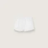 Vita dubbla sportshorts för dam