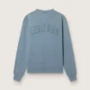 Babyblå sweatshirt med omvänt logo på ryggen – Jersey Capsule