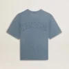 Babyblå T-shirt med omvänt logo på ryggen – Jersey Capsule