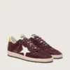 Ball Star för herr i chokladbrunt nubuck med läderstjärna och hälflik