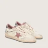 Ball Star LTD för dam i beige läder med rosa stjärna i mesh och blå läderflik på hälen