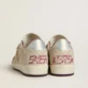 Ball Star LTD för dam i rosa och beige mocka med pärlgrå läderflik på hälen