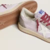 Ball Star LTD för damer i lila nylon med vit läderstjärna och insatser i mocka