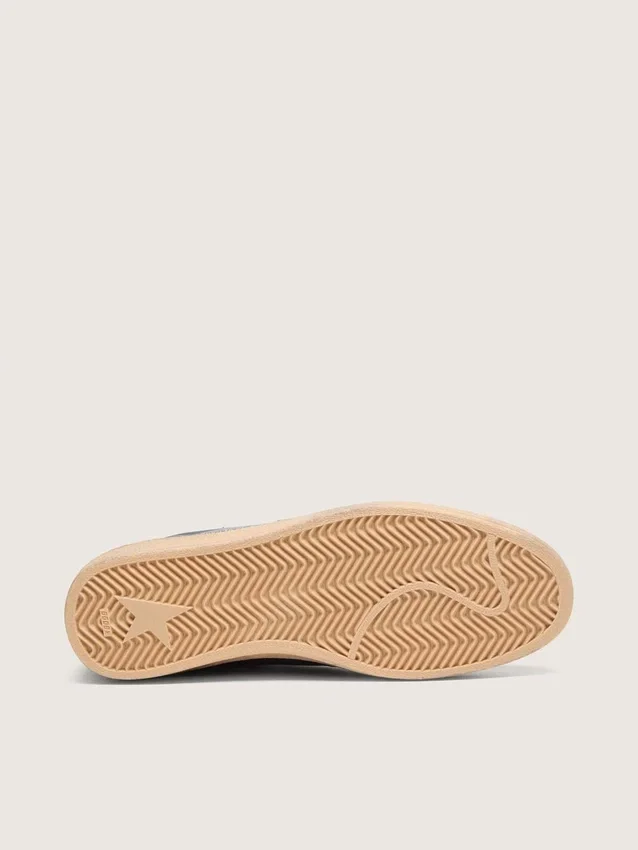 Ball Star LTD för herr i mörkblått läder med beige stjärna i mocka