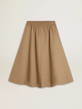 Beige cirkelkjol för dam