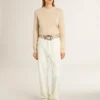 Beige damtröja med ”Golden”-text på ryggen