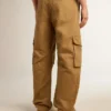 Beige khakifärgade cargobyxor