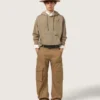 Beige khakifärgade cargobyxor