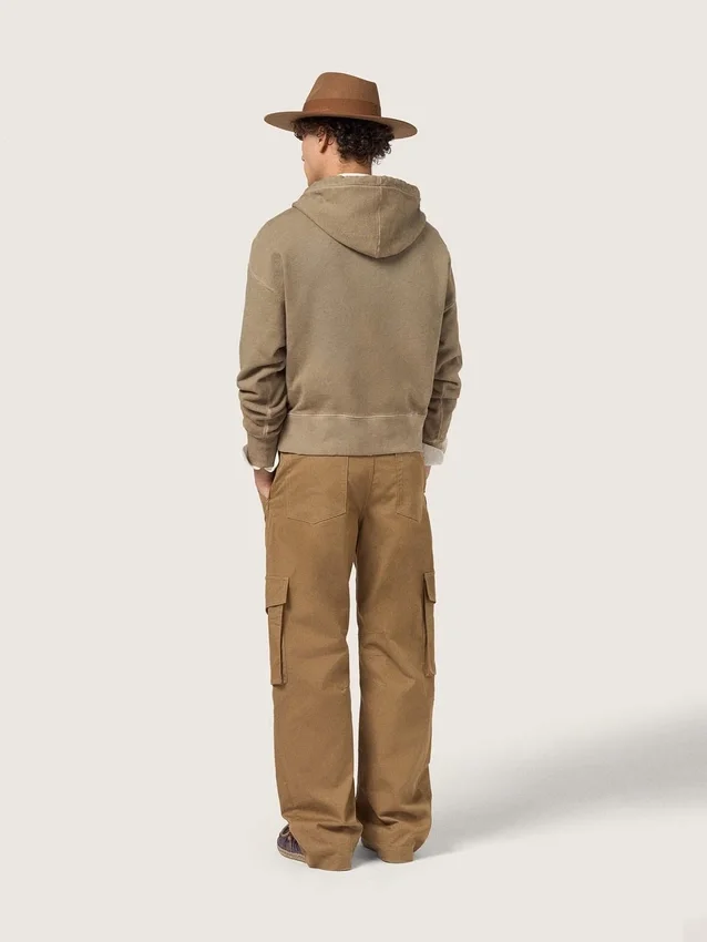 Beige khakifärgade cargobyxor