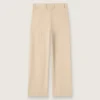Beige viskosbyxor för dam