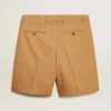 Bermudashorts för herr i beige bomull