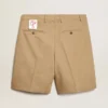 Bermudashorts för herr i beige bomull