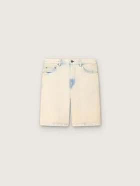 Bermudashorts för herr i ljus sandfärgad denim