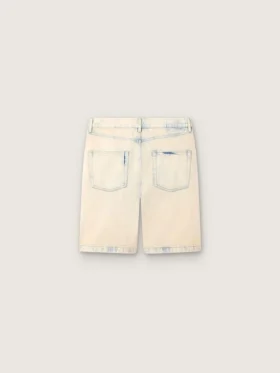Bermudashorts för herr i ljus sandfärgad denim