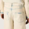 Bermudashorts för herr i ljus sandfärgad denim