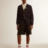 Bermudashorts för herr i svart bomull