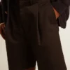 Bermudashorts för herr i svart bomull