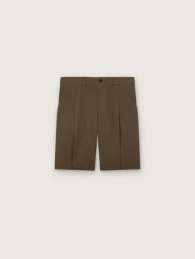 Bermudashorts i ullgabardin för herr