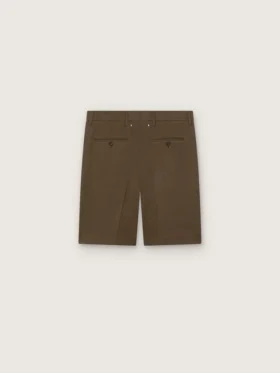 Bermudashorts i ullgabardin för herr