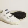 Biobaserade Old School-sneakers med perforerad stjärna och glitter på hälfliken