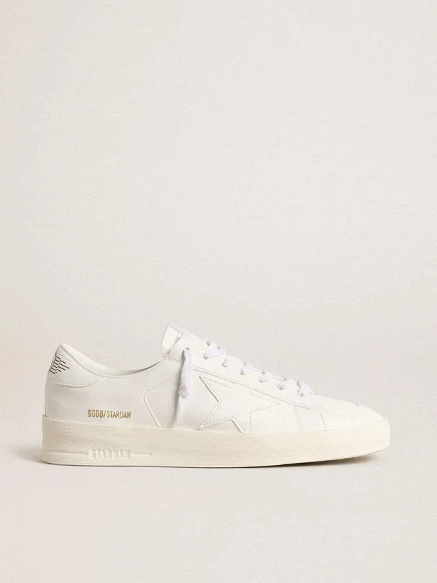 Biobaserade Stardan-sneakers för damer med vit stjärna och hälflik