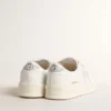 Biobaserade Stardan-sneakers för damer med vit stjärna och hälflik