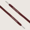 Burgundy LTD-skosnören med broderade hjärtan och kontrastlogotyp