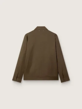 Coach-jacka i ullgabardin för herr med broderi