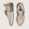 Dad-Star för herr i beige mesh och mocka med silverfärgad läderstjärna