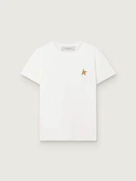 Dam-T-shirt med tryck på ryggen