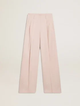 Dambyxor i rosa skräddarsydd ull