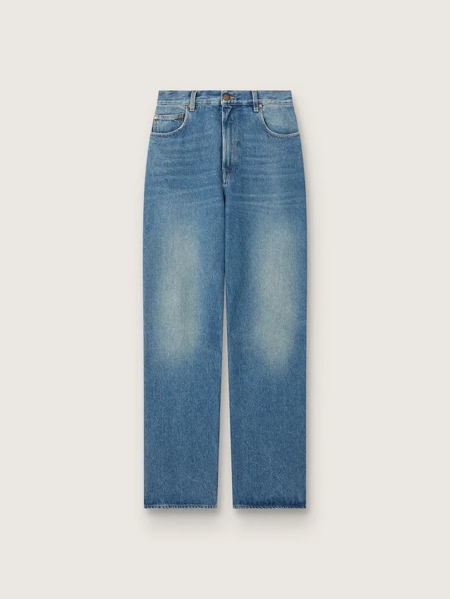 Dammjeans med medium tvätt