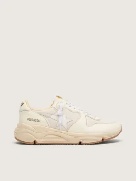Damskor med Running Sole i mesh och vit nappa