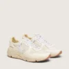 Damskor med Running Sole i mesh och vit nappa