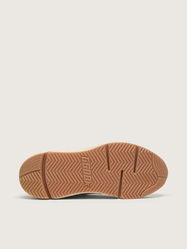 Damskor med Running Sole i mesh och vit nappa
