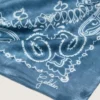 Denimblu Golden Collection-halsduk med paisleymönster
