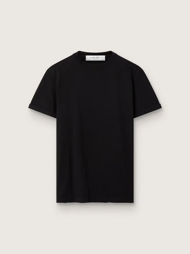 Distressed T-shirt från Golden Collection i vintage-svart