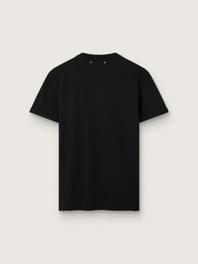 Distressed T-shirt från Golden Collection i vintage-svart