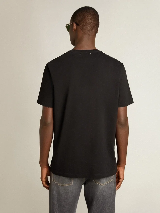 Distressed T-shirt från Golden Collection i vintage-svart