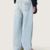 Golden-jeans för pojkar i ljusblå denim med broderad logotyp