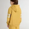 Gul barnsweatshirt med vintage-tryck