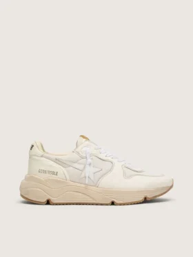 Herr Running Sole i mesh och vit nappa